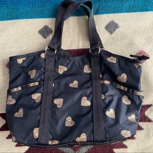 LeSportsac Gold Heart Shoulder Bag